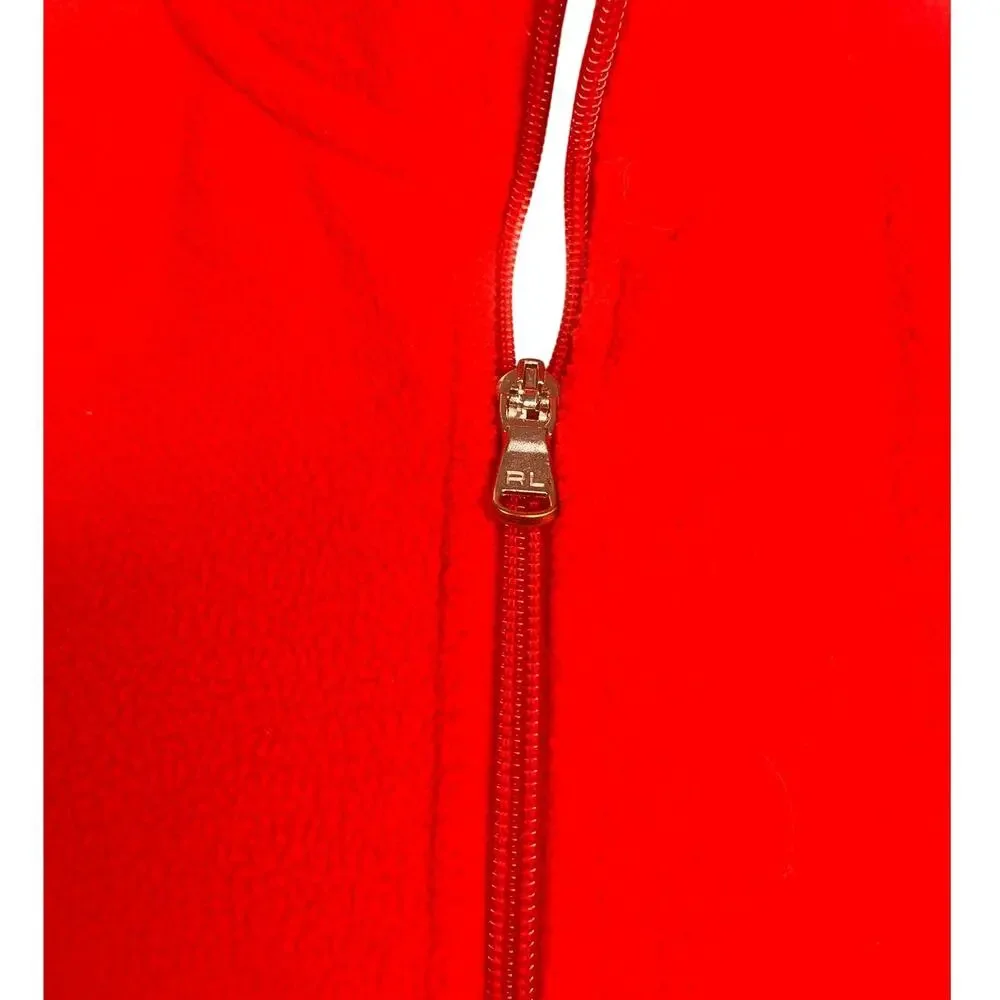 Ralph Lauren Polo Golf Red Zip Vest Large